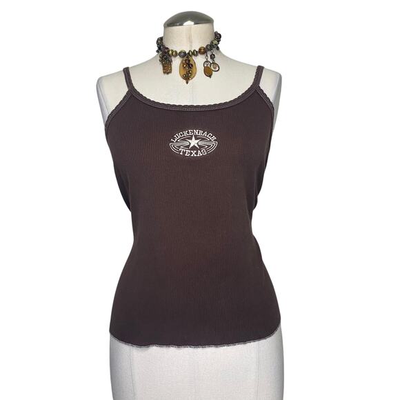 Vtg Y2k Luckenbach Texas Embroidered Country Girl Tank Top - Picture 1 of 15